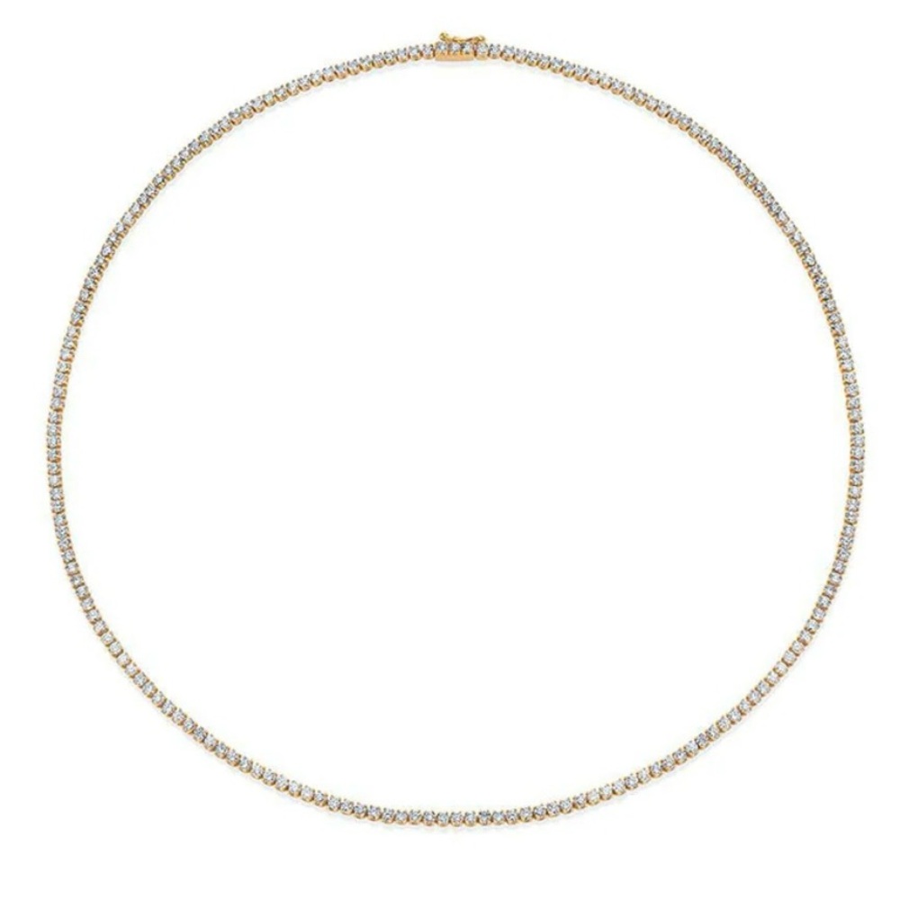 3.3 TCW Natural Diamond Tennis Necklace